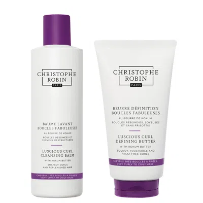 CHRISTOPHE ROBIN LUSCIOUS CURL REGIMEN FOR CURLY TO COILY HAIR (WORTH $103.00)
