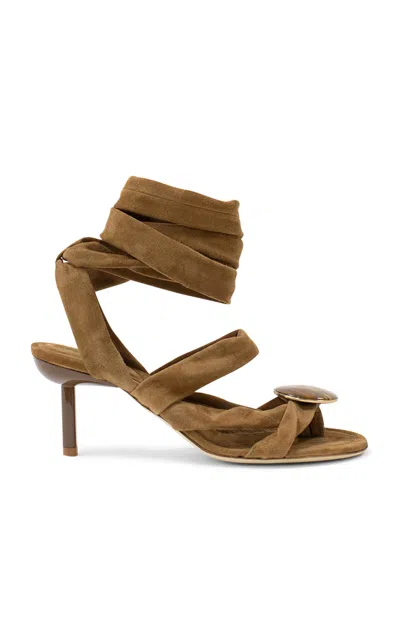 CHRISTOPHER ESBER CHRISTOPHER ESBER DOMA WRAP-DETAILED 70MM SUEDE SANDALS