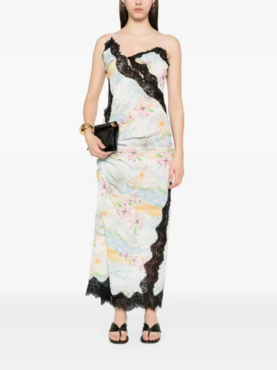 CHRISTOPHER ESBER FLORAL-PRINT MIDI DRESS