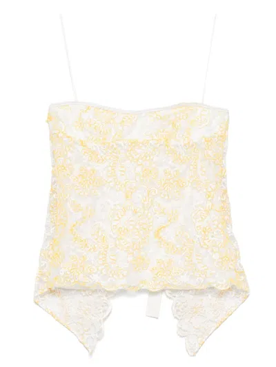 CHRISTOPHER ESBER LACE CAMISOLE TOP