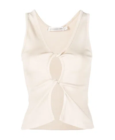 CHRISTOPHER ESBER OPEN TWIST TANK TOP