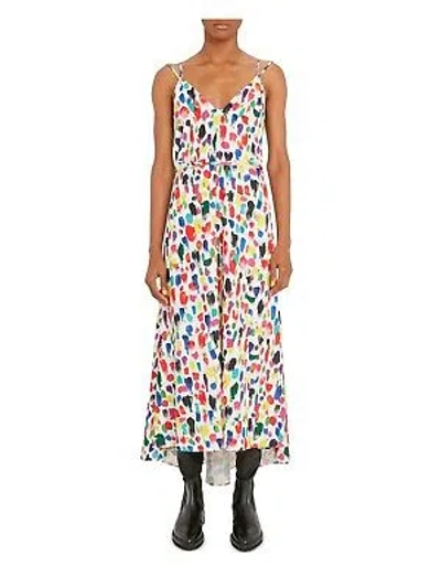 CHRISTOPHER KANE CHRISTOPHER KANE WOMENS WHITE ADJUSTABLE UNLINED HI LO HEM TIE BELT MAXI DRESS 4