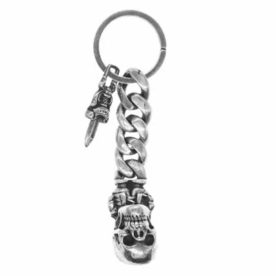 CHROME HEARTS FOTI DELFINO + DAGGER KEYCHAIN