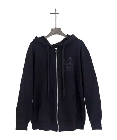 CHROME HEARTS HOODED ZIP-UP SWEATSHIRT