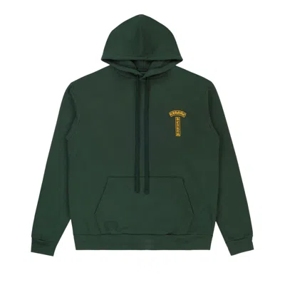 CHROME HEARTS CHROME HEARTS T BAR SWEATSHIRT 'GREEN/GOLD' | MEN'S SIZE XXL