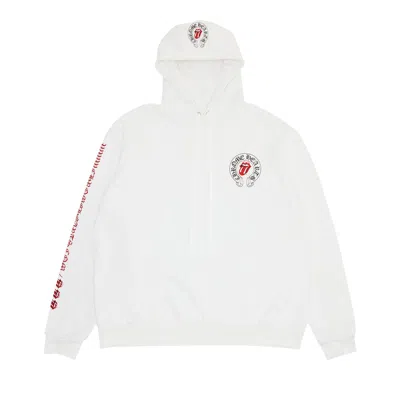 CHROME HEARTS CHROME HEARTS X ROLLING STONE LIPS ONLINE EXCLUSIVE HOODIE 'WHITE'