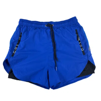 CHUKS COLLINS MEN'S BLUE - UNISEX - ACTIVE SELF SHORTS - CHUKS COLLINS DIFFUSION COLLECTION - TASOU  - THE ATHLETI