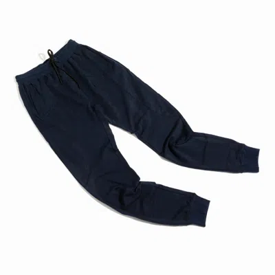 CHUKS COLLINS MEN'S GEO CUT SWEAT PANTS-NAVY BLUE- CHUKS COLLINS DIFFUSION COLLECTION - TASOU - THE ATHLETIC SIDE 