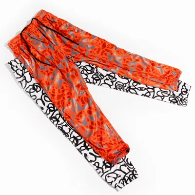 CHUKS COLLINS WOMEN'S GREY / BLACK BLACK - ACTIVE SELF- TASOU PRINT JOGGERS - - CHUKS COLLINS DIFFUSION COLLECTION