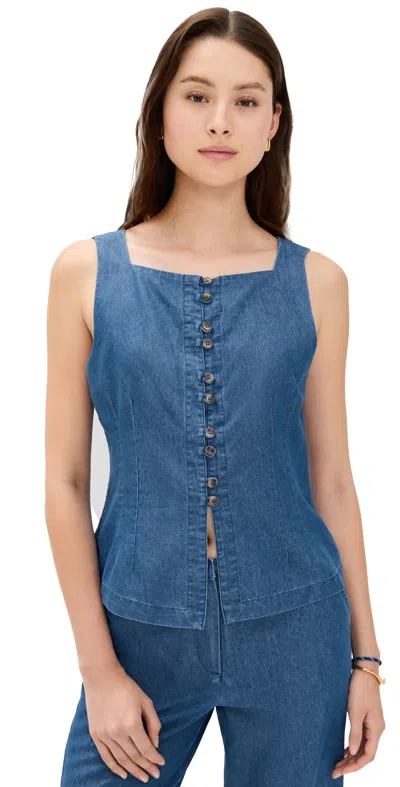 CIAO LUCIA FORMOSO TOP CHAMBRAY