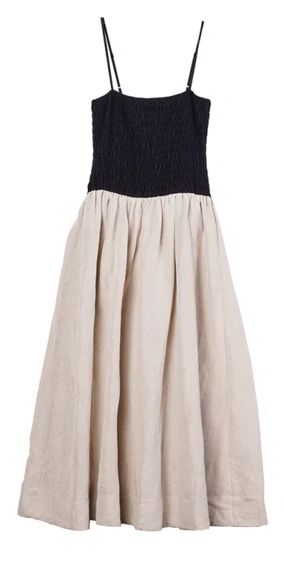 CIAO LUCIA MAEL DRESS OATMEAL LINEN