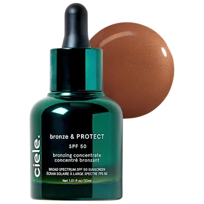 CIELE BRONZE & PROTECT SPF 50+ BRONZING CONCENTRATE BRONZE 02 1.01 FL OZ / 30 ML