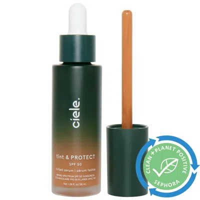 CIELE TINT & PROTECT MEDIUM COVERAGE SERUM FOUNDATION WITH SPF 50+ 10 MEDIUM RICH 1.28 OZ