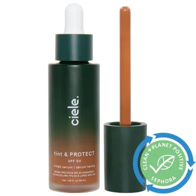 CIELE TINT & PROTECT MEDIUM COVERAGE SERUM FOUNDATION WITH SPF 50+ 11 RICH 1.28 OZ