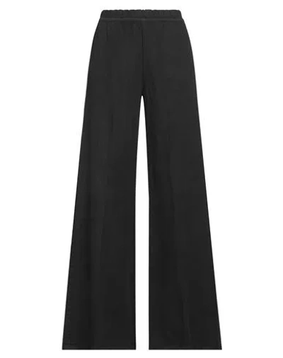 CIGALA'S CIGALA'S WOMAN PANTS BLACK SIZE 32 COTTON, LINEN, TENCEL, ELASTANE