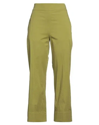 CIGALA'S CIGALA'S WOMAN PANTS MILITARY GREEN SIZE 32 COTTON, ELASTANE
