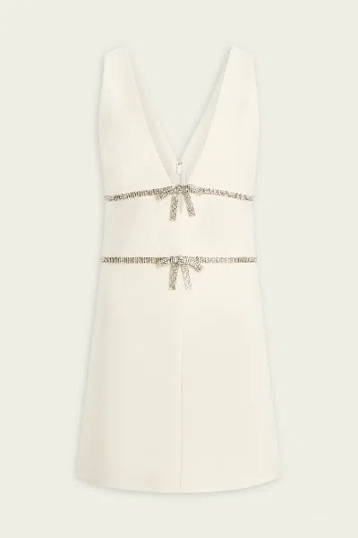 CINQ À SEPT CHANTI MINI DRESS IN IVORY