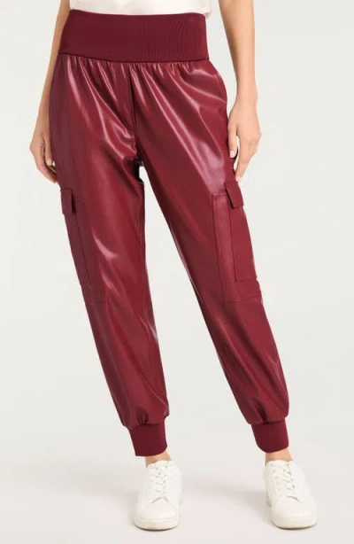 CINQ À SEPT CINQ À SEPT GILES FAUX LEATHER JOGGER PANTS
