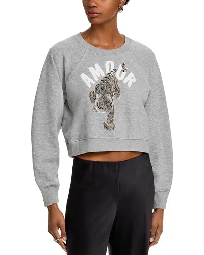 CINQ À SEPT CINQ A SEPT TIGER CROPPED JENNIFER PULLOVER