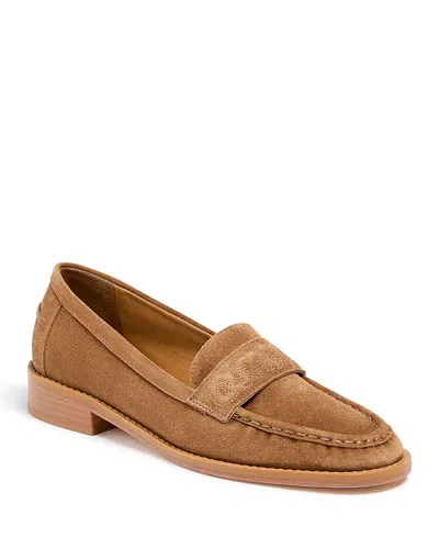 CINQ À SEPT CINQ A SEPT WOMEN'S GRETTA SUEDE AMOUR FLATS