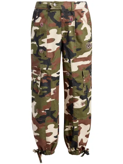 CINQ À SEPT ZOLA CAMOUFLAGE CARGO PANTS