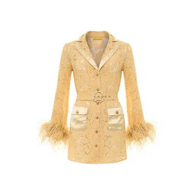 CIOCCOLATO COUTURE WOMEN'S NEUTRALS ISABELLA LACE DRESS NUDE