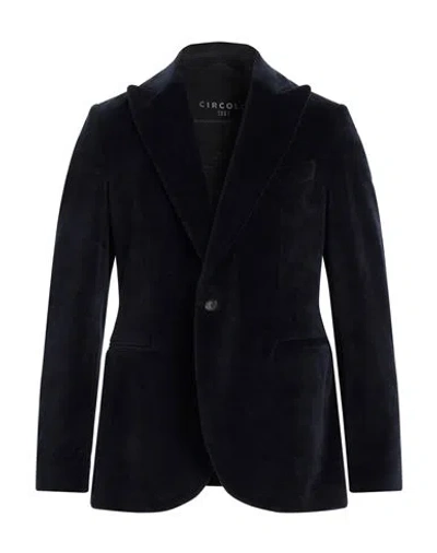 CIRCOLO 1901 CIRCOLO 1901 MAN BLAZER MIDNIGHT BLUE SIZE 46 COTTON, POLYESTER