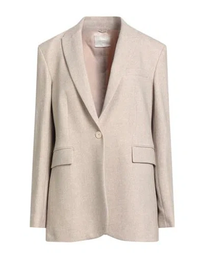 CIRCOLO 1901 CIRCOLO 1901 WOMAN BLAZER BEIGE SIZE 10 COTTON, ELASTANE