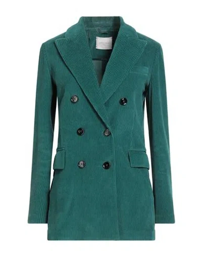 CIRCOLO 1901 CIRCOLO 1901 WOMAN BLAZER DEEP TEAL SIZE 10 COTTON, POLYESTER