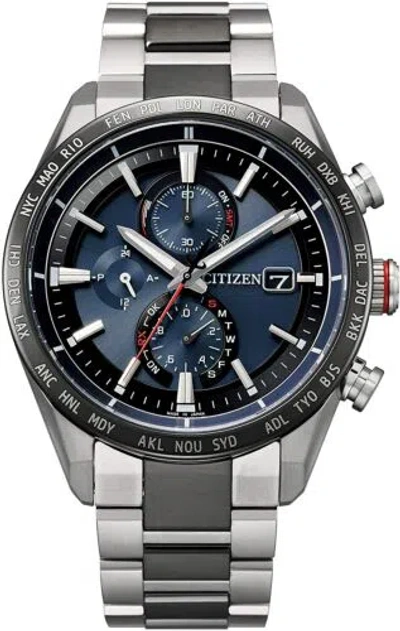 CITIZEN CITIZEN ATTESA AT8186-51L ECO-DRIVE RADIO TITANIUM MEN`S WATCH MADE IN JAPAN