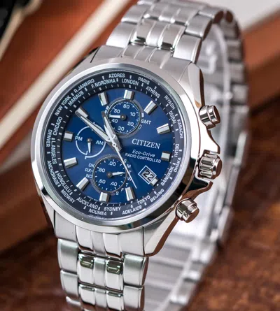 CITIZEN CITIZEN ECO-DRIVE AT8200-87L RADIO CONTROLLED BLUE DIAL SAPPHIRE CRYSTAL WATCH