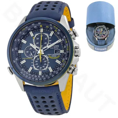 CITIZEN CITIZEN ECO DRIVE BLUE ANGELS WORLD CHRONOGRAPH WATCH AT8020-03L DISPLAY MODEL
