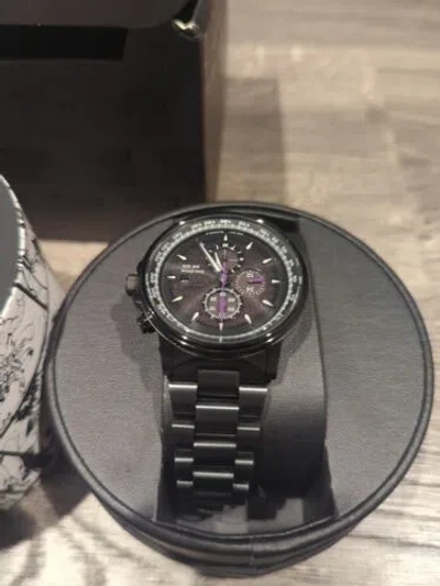 CITIZEN CITIZEN ECO-DRIVE MARVEL BLACK PANTHER MEN'S WRISTWATCH - BLACK (CA0297-52W)