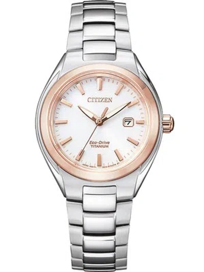 CITIZEN CITIZEN EW2616-83A ECO-DRIVE TITANIUM LADIES WATCH 31MM 10ATM