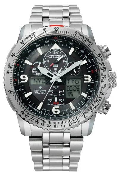 CITIZEN CITIZEN JY8100-80E R/C SUPER PILOT ECO-DRIVE SUPER TITANIUM,FREE SHIPPING