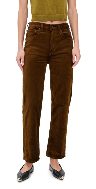 CITIZEN OF HUMANITY DELFINA STRAIGHT JEANS GOLDEN