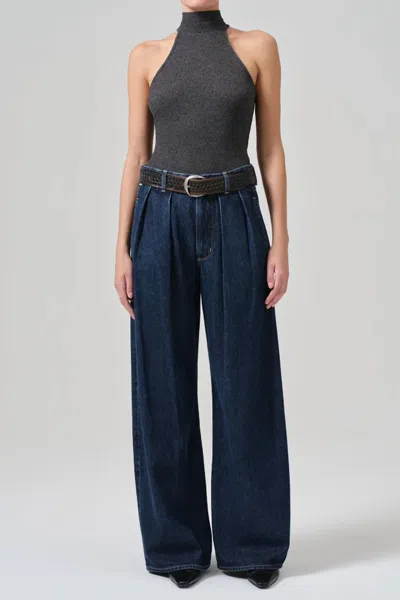 CITIZEN OF HUMANITY PETRA PLEATED TROUSER JEAN IN EDEN