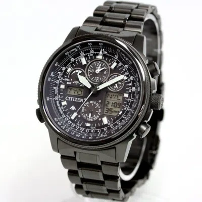 CITIZEN CITIZEN PROMASTER SKY JY8025-59E TITANIUM ECO-DRIVE RADIO SOLAR WATCH BLACK