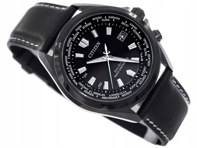 CITIZEN CITIZEN RADIO CONTROLLED SAPPHIRE CB0225-14E WORLD TIME BLACK DIAL MEN'S WATCH