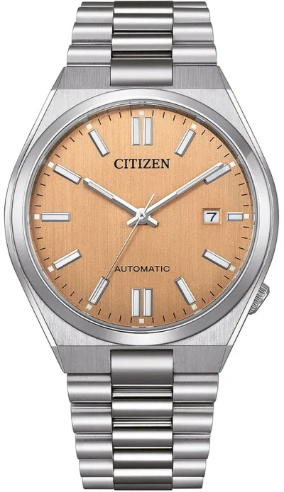 CITIZEN CITIZEN TSUYOSA AUTOMATIC SAPPHIRE BEIGE DIAL MEN'S WATCH NJ0159-86Z
