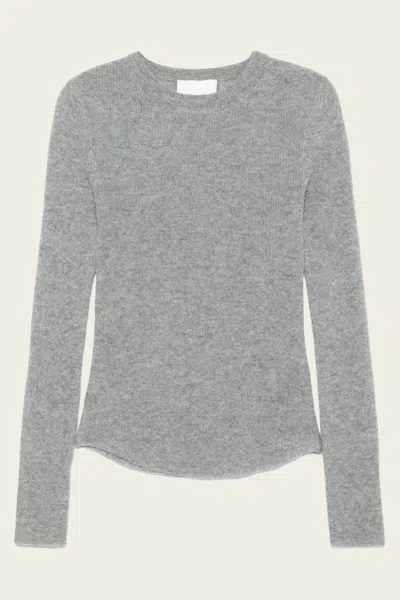 CITIZEN OF HUMANITY ALESSIA CREWNECK SWEATER IN DARK HEATHER GREY