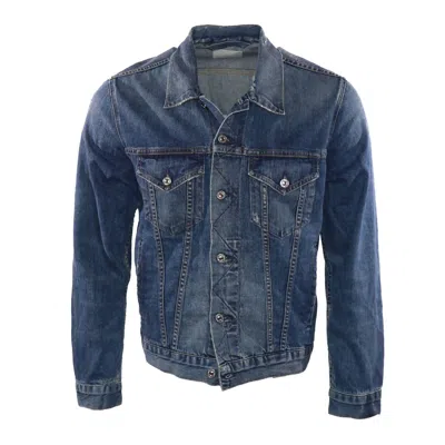CITIZEN OF HUMANITY MEN'S DISTRESSED DENIM JACKET IN DENIM BLUE