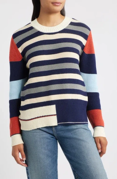 CITY BLUES CITY BLUES STRIPE COLORBLOCK SWEATER