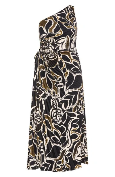 CITY CHIC CITY CHIC ALICE ONE-SHOULDER MAXI DRESS