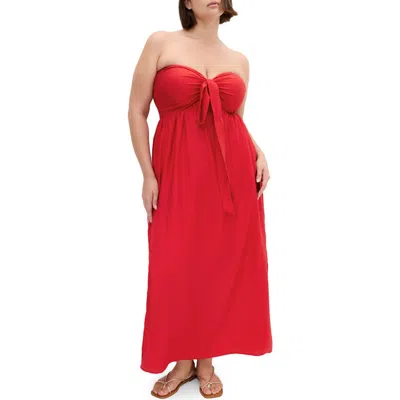 CITY CHIC CITY CHIC PETA SERENE CONVERTIBLE STRAPLESS MAXI DRESS