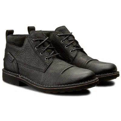CLARKS CLARKS HERREN LAWES OBERTEIL SCHWARZ WARM GEFÜTTERT WANDERN KISSEN WEICH UK 7.5/