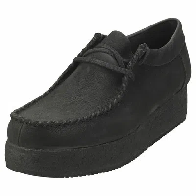 CLARKS ORIGINALS CLARKS ORIGINALS WALLACRAFT LO DAMEN BLACK SCHUHE WALLABEE - 7 UK