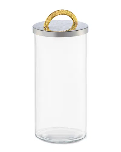 CLASSIC TOUCH CLASSIC TOUCH 8.5IN GLASS JAR WITH STAINLESS STEEL LID