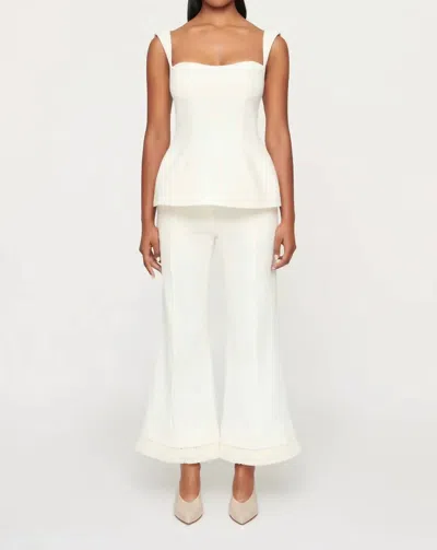 CLEA PARKER TROUSER IN OFF WHITE
