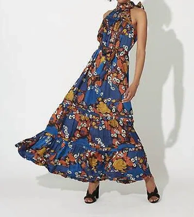 CLEOBELLA CLEOBELLA CAMILLE MAXI DRESS IN BLUE - SIZE M